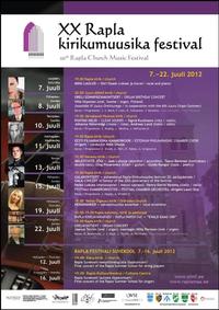 Laupäeval saab alguse XX Rapla kirikumuusika festival
