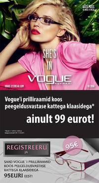 Vogue'i prillid ainult 95 €!!!
