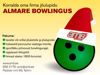 Korralda oma jõulupidu Al-Mare Bowlingus