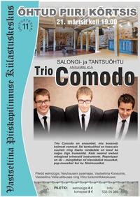 Salongi- ja tantsuõhtu ansambliga Trio Comodo juba sel reedel!